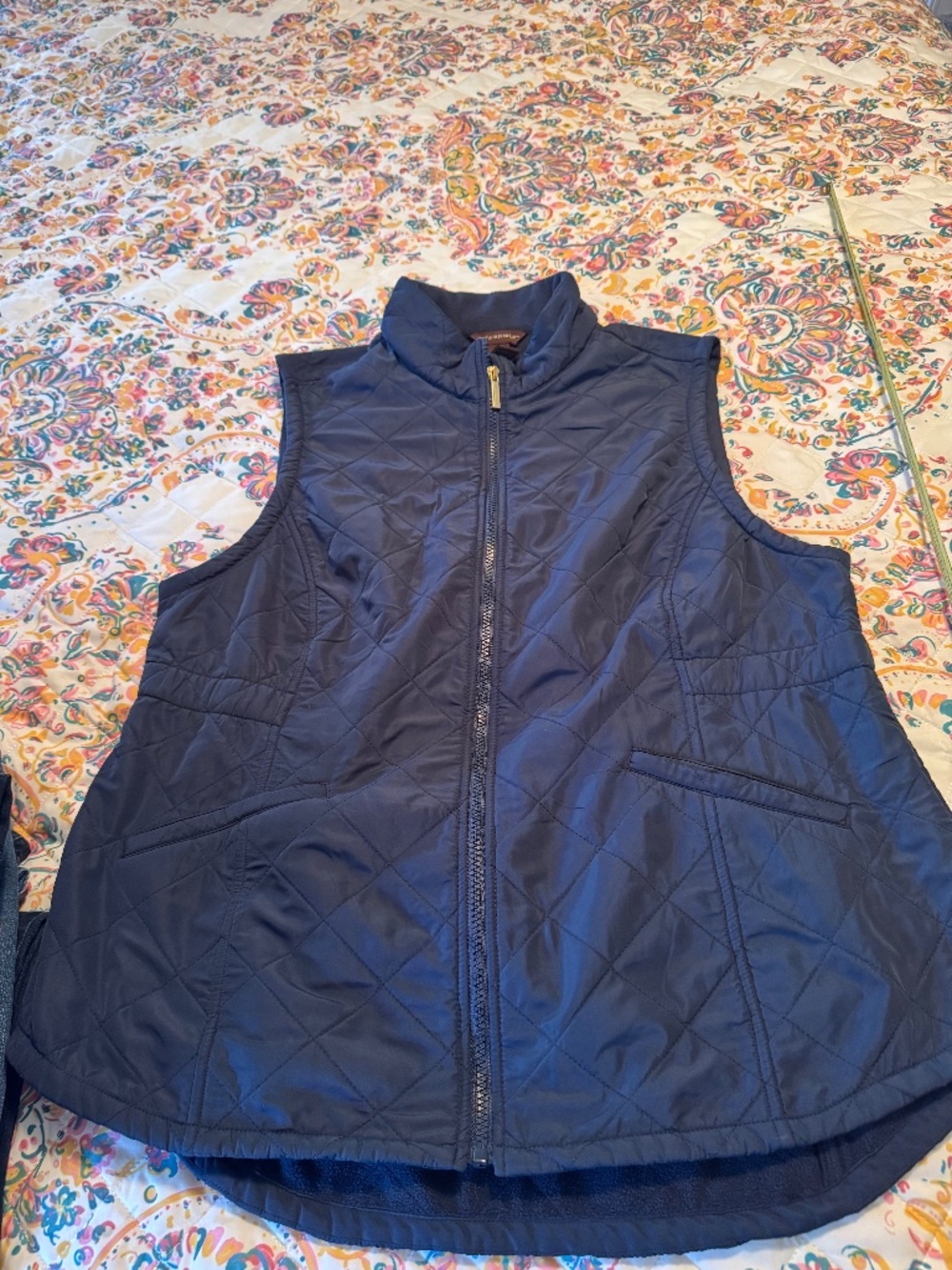 Navy blue women’s vest size L